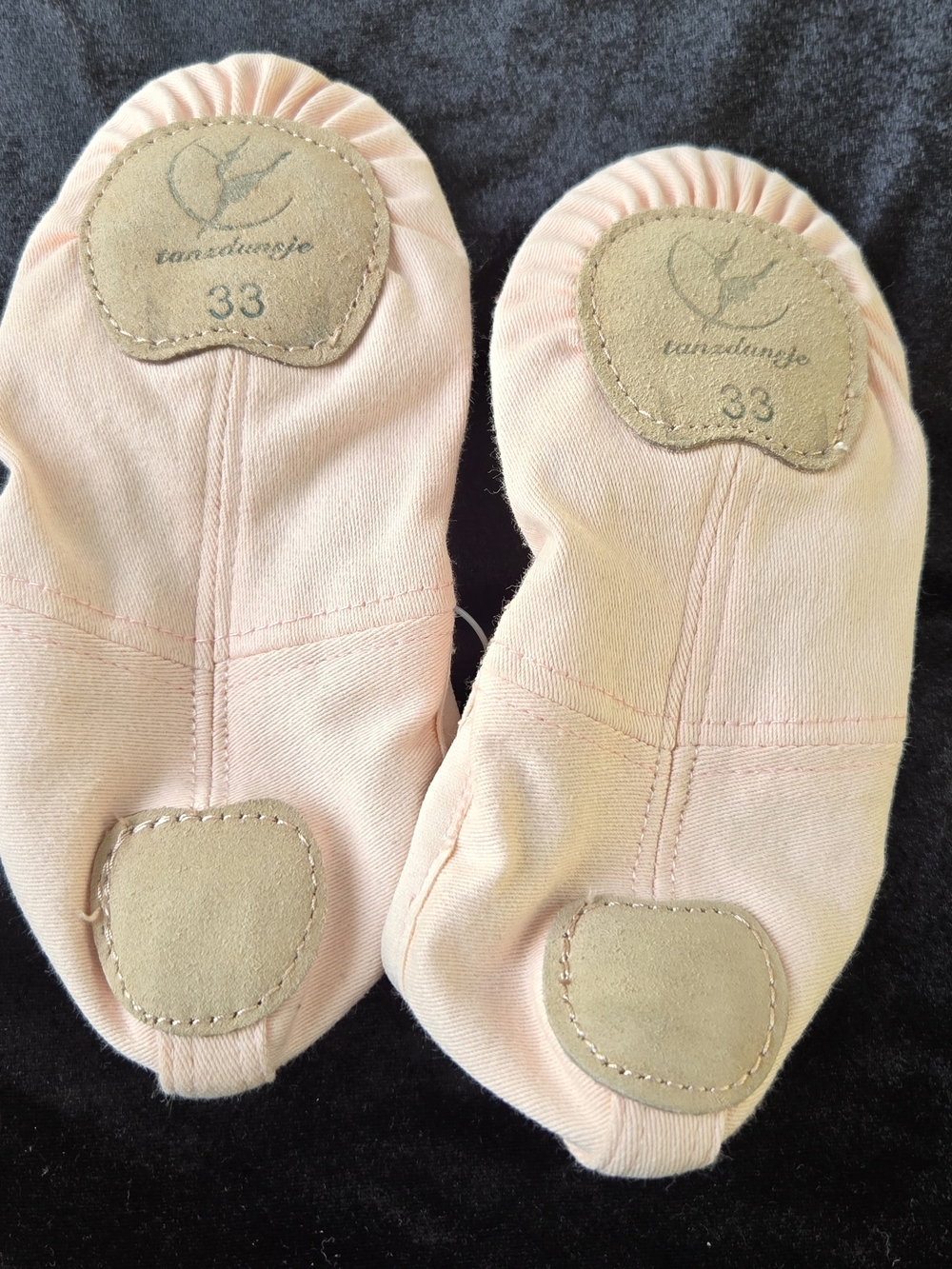 Canvas Ballet Slip-On Dance Shoes for Women in Light Pink